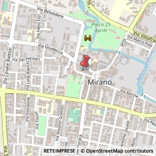 Mappa Via Castellantico, 14, 30035 Mirano, Venezia (Veneto)