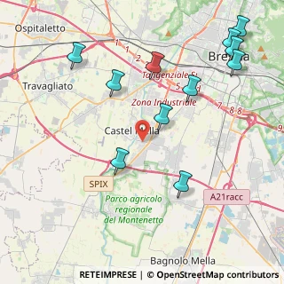 Mappa Via Michelangelo, 25030 Castel Mella BS, Italia (4.87818)