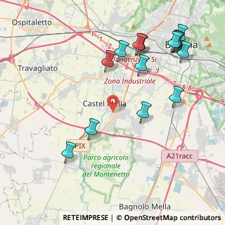 Mappa Via Michelangelo, 25030 Castel Mella BS, Italia (4.90733)