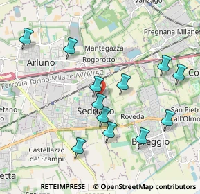Mappa Via Cristoforo Colombo, 20018 Sedriano MI, Italia (1.97167)