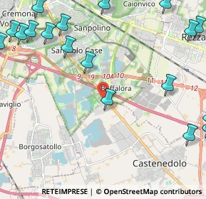 Mappa Via dei Santi, 25129 Buffalora BS, Italia (3.3545)