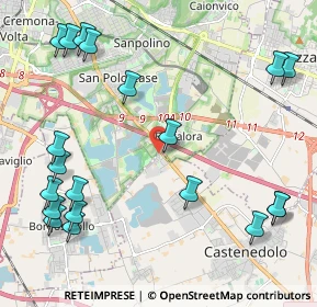 Mappa Via dei Santi, 25129 Buffalora BS, Italia (2.7865)