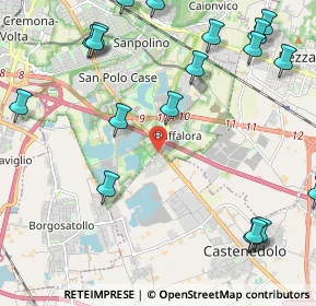 Mappa Via dei Santi, 25129 Buffalora BS, Italia (2.9375)