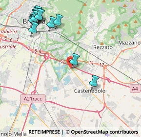 Mappa Via dei Santi, 25129 Buffalora BS, Italia (5.43333)