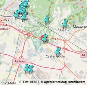 Mappa Via dei Santi, 25129 Buffalora BS, Italia (5.1175)