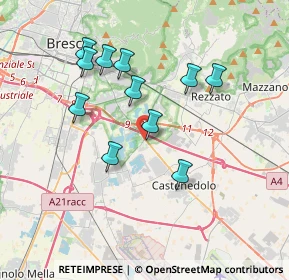 Mappa Via dei Santi, 25129 Buffalora BS, Italia (3.35)