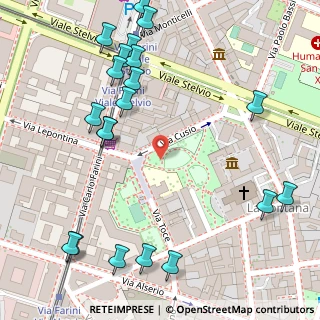 Mappa Via Cusio, 20159 Milano MI, Italia (0.1745)