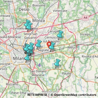 Mappa Via Piersanti Mattarella, 20096 Pioltello MI, Italia (7.26154)