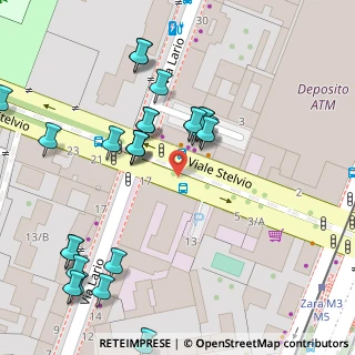 Mappa V.le Stelvio Via Lario, 20159 Milano MI, Italia (0.05385)