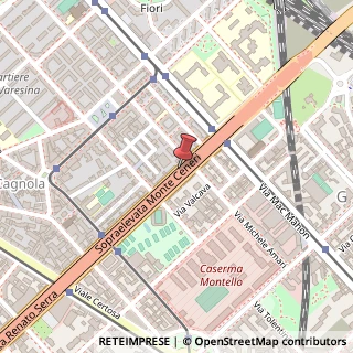 Mappa Via monte ceneri 78, 20155 Milano, Milano (Lombardia)