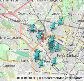 Mappa 20155 Milano MI, Italia (1.50867)