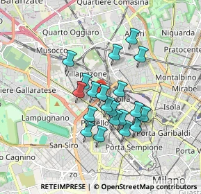 Mappa 20155 Milano MI, Italia (1.374)