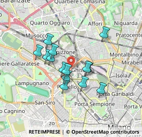 Mappa 20155 Milano MI, Italia (1.35429)