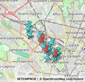 Mappa 20155 Milano MI, Italia (1.42412)