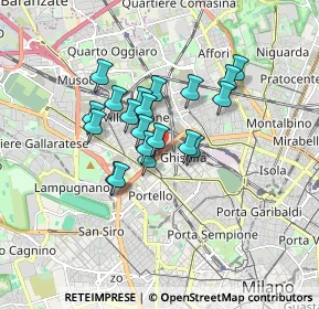 Mappa 20155 Milano MI, Italia (1.2405)