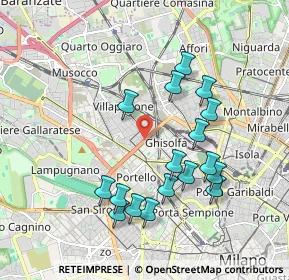 Mappa 20155 Milano MI, Italia (1.85824)