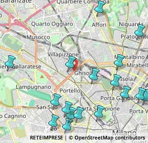 Mappa 20155 Milano MI, Italia (2.971)