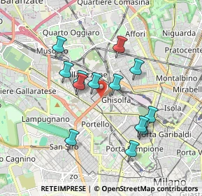 Mappa 20155 Milano MI, Italia (1.62308)