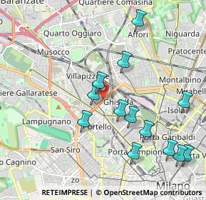 Mappa 20155 Milano MI, Italia (2.12231)
