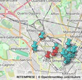 Mappa 20155 Milano MI, Italia (2.4995)