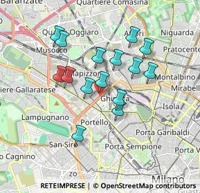 Mappa 20155 Milano MI, Italia (1.522)