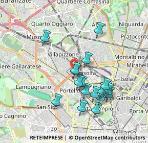 Mappa 20155 Milano MI, Italia (1.70412)