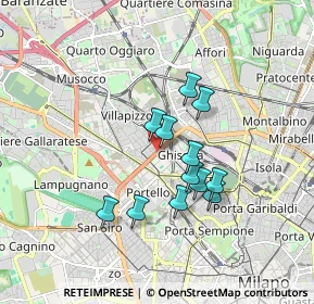Mappa 20155 Milano MI, Italia (1.37583)