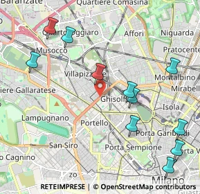 Mappa 20155 Milano MI, Italia (2.44818)
