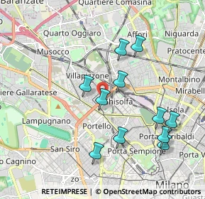 Mappa 20155 Milano MI, Italia (1.89455)