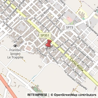 Mappa Via Dante Alighieri, 73050 Salve LE, Italia, 73050 Salve, Lecce (Puglia)