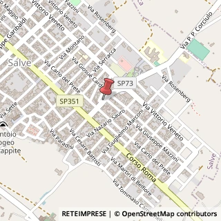 Mappa Via Roma, 92, 73050 Salve, Lecce (Puglia)