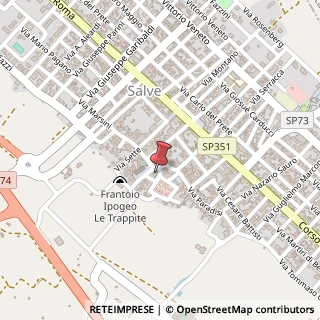 Mappa Piazza della Repubblica, 5, 73050 Salve, Lecce (Puglia)