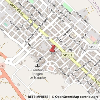 Mappa via A. Diaz, 24, 73050 Salve, Lecce (Puglia)