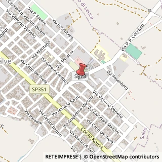 Mappa Piazza Dante, 15, 73050 Salve, Lecce (Puglia)