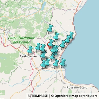 Mappa 87070 Cerchiara di Calabria CS, Italia (10.4425)