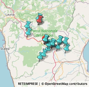 Mappa Contrada Cerasali, 87016 Morano Calabro CS, Italia (10.0915)