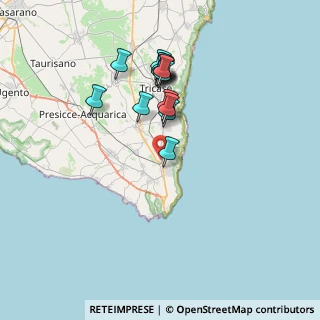 Mappa Via industria area PIP lotto, 73034 Gagliano del Capo LE, Italia (7.21267)