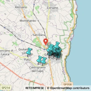 Mappa Via industria area PIP lotto, 73034 Gagliano del Capo LE, Italia (1.4875)