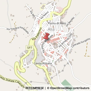 Mappa Via Vittorio Emanuele, 58, 90021 Alia, Palermo (Sicilia)