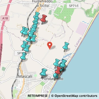 Mappa Via Chiesulla, 95016 Mascali CT, Italia (1.25862)