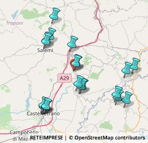 Mappa Via Palmiro Togliatti, 91029 Santa Ninfa TP, Italia (9.3625)