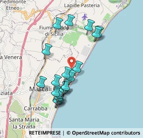 Mappa Contrada Gurna, 95016 Mascali CT, Italia (1.9785)