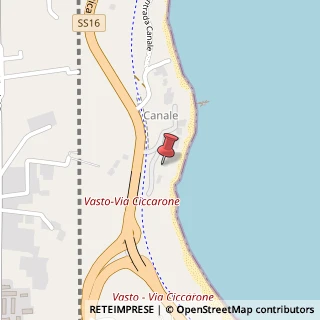 Mappa via s.s. 16 nord, 2, 66054 Vasto CH, Italia, 66054 Vasto, Chieti (Abruzzo)