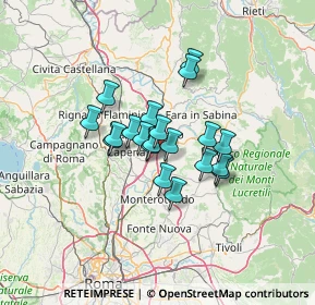 Mappa 00065 Monterotondo RM, Italia (9.3535)