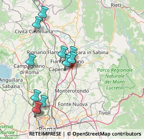 Mappa Autostrada del Sole, 00065 Monterotondo RM, Italia (15.8975)