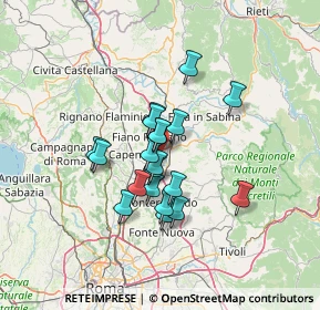 Mappa Autostrada del Sole, 00065 Monterotondo RM, Italia (10.3735)