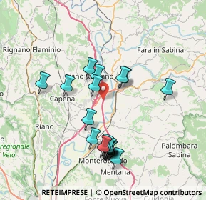 Mappa Autostrada del Sole, 00065 Monterotondo RM, Italia (7.569)