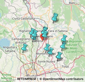 Mappa Via dell'Archeologia, 00065 Fiano Romano RM, Italia (11.26813)
