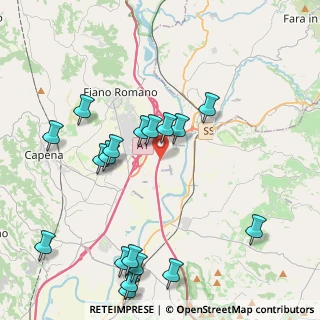 Mappa A1 - Autostrada del Sole, 00065 Fiano Romano RM, Italia (5.01667)