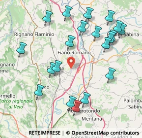 Mappa Loc. Prato della Corte, 00065 Fiano Romano RM, Italia (9.6465)